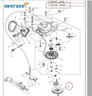 65W-85550-11 Electrical Rotor Flywheel For Yamaha Parsun 4T 20HP 25HP 40HP Outboard Motor F25-05150000W F40-05180000W