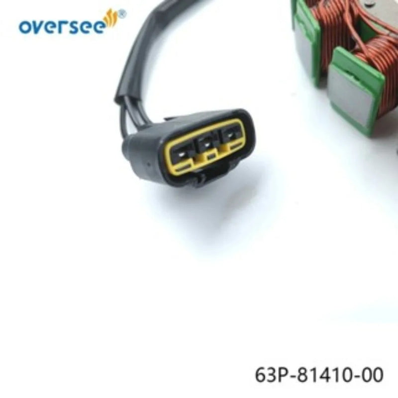 Conjunto de estator 63P-81410 para Motor fueraborda Yamaha 4T F150B 6BM 6BN 150hp 63P-81410-00 2004 up generador