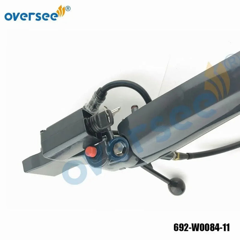 Oversee Marine 692-W0084 Reemplazo del conjunto de la manija del timón de dirección para motor fueraborda Yamaha Parsun 75HP de 2 tiempos 692-W0084-11-4D