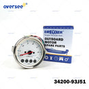 34200-93J51 White Multifunction Tachometer for Suzuki DF40 F60 DF140 DF200 40-200HP Outboard Engine