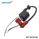 Oversee Marine 66T-85570-00 Reemplazo de bobina de encendido para motor fueraborda Yamaha Hidea Seapro HDX Parsun T40-05090100 40HP de 2 tiempos