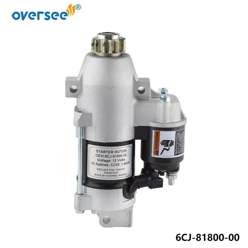 Motor de arranque 6CJ-81800 para motor fueraborda YAMAHA F115TJR TLR S114-838A 6CJ-81800-10 