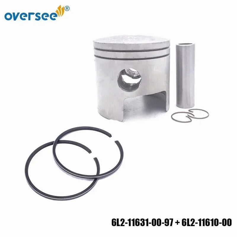 Oversee Marine 6L2-11631-00-97 Reemplazo STD de pistón para motor fueraborda Yamaha 25HP de 2 tiempos