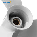 9-7/8*12 AL Propeller 664-45954-00-EL Size 9 7/8x12 For Yamaha Outboard Motor 25HP 30hp 61N 69P Parsun Hidea Powertec Seapro HDX