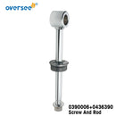 Topreal 0436390 varilla de montaje inclinable y ojo con tornillo para fueraborda Johnson Evinrude OMC 90HP-225HP 0390006 Cap 1991 y más