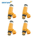 6 pcs Marine Boat Fuel Injector 63P-13761 For Yamaha F150 Four Stroke Outboard Motor 63P-13761-00 731057S