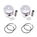 2pcs 8M0103789 Piston Kit STD 803678A1 Ring Set For Mercury Outboard 2T 15-18HP