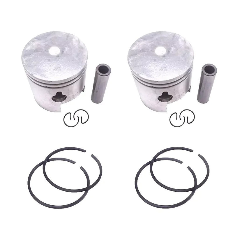 2pcs 8M0103789 Piston Kit STD 803678A1 Ring Set For Mercury Outboard 2T 15-18HP