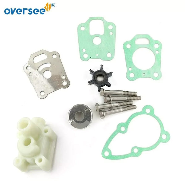 Oversee 369-65016-0 Kit de reparación de bomba de agua (superior) para motor fueraborda Tohatsu 4HP 5HP HANGKAI 5HP 6HP Mercury 4HP 5HP