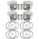 6R5-11631-11-93 + 6R5-11642-11-93 Piston Kit STD For Yamaha 2-Stroke 115HP 130HP Outboard Engine (90mm)