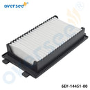 Air Filter 6EY-14451-00-00 Compatible with Yamaha EX/VX TR-1 Series Motorboat 6EY-14451