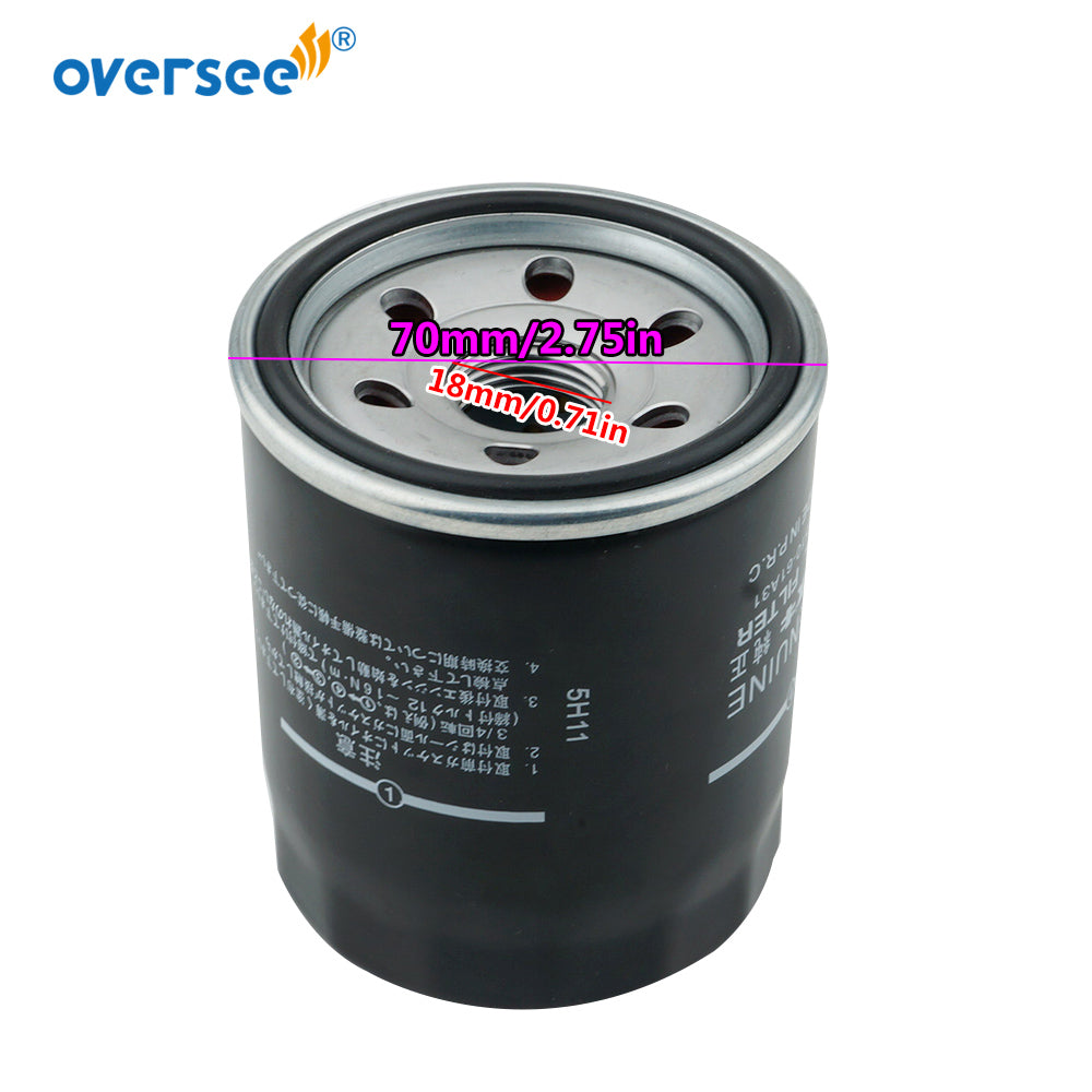 16510-61A31 Oil Filter For Suzuki Outboard Motor F70/80/90/100/115/140A 4 Stroke Engine
