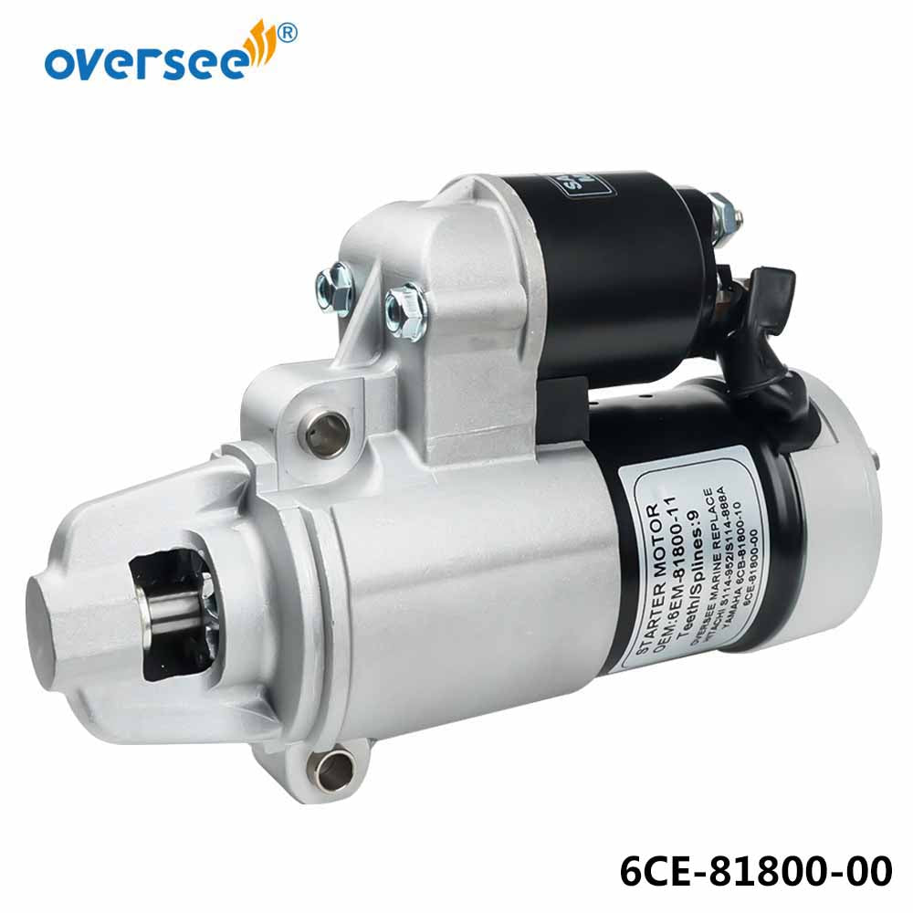 oversee marine 6ce-81800 6ce-81800-00 6ce-81800-01 starter motor replacement for yamaha 225hp 300hp 4 stroke outboard engine