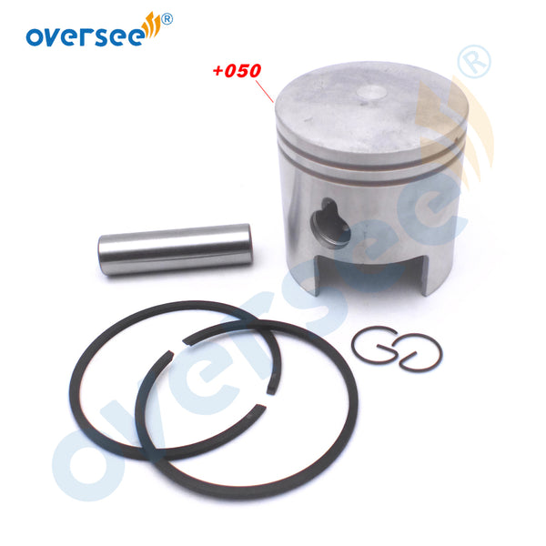 Oversee Boat Piston 350-00004-0 and Rings 350-00014-0 Kit Replaces For TOHATSU Outboard Motor 18HP MB18 M18