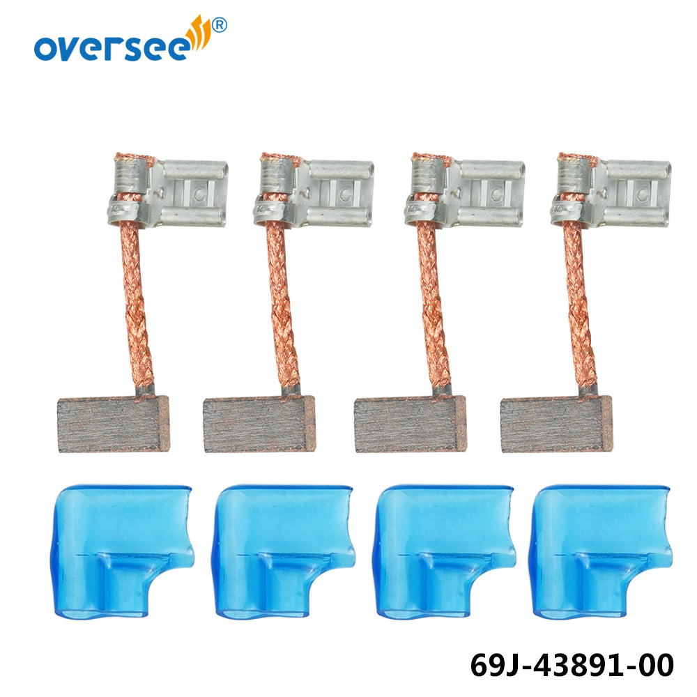 69J-43891 Carbon Brush 4PCS Set For Yamaha Outboard Motor 4T 200HP 225HP 250HP 300HP Trim Tilt Motor 69J-43891-00