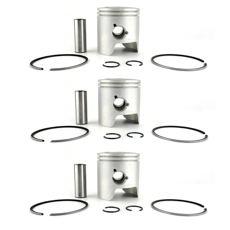 6H3-11635-01-025-Piston-Kit-For-Yamaha-3Cyl-60HP-70HP-Outboard-Engine-6K5-11635