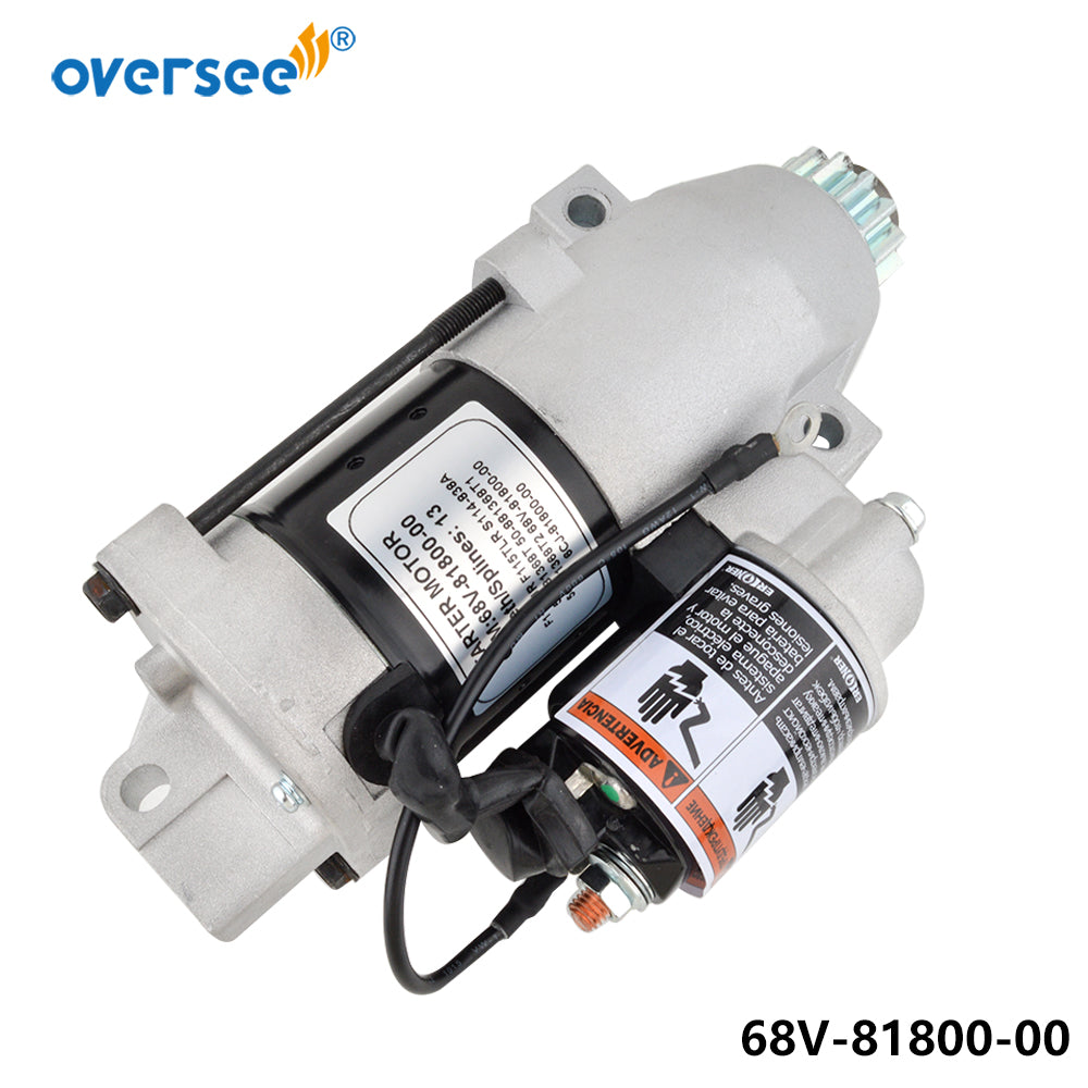 Oversee marine 68V-81800 Starter Motor For YAMAHA Outboard 4T F115TJR F115TLR; S114-838A/b/c ;Mercury 50-881368T;50-881368T1;50-881368T2