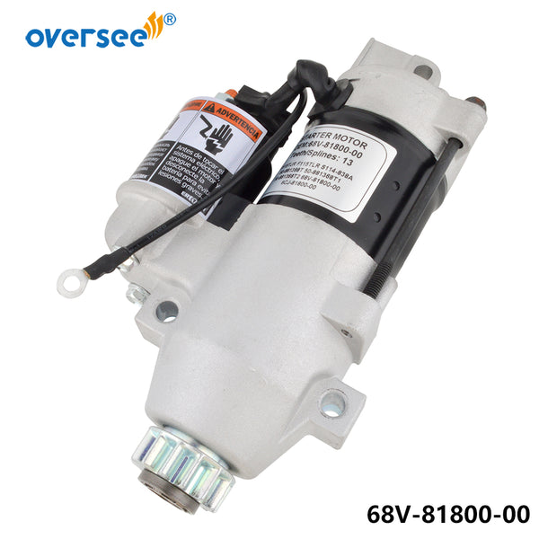 Oversee marine 68V-81800 Starter Motor For YAMAHA Outboard 4T F115TJR F115TLR; S114-838A/b/c ;Mercury 50-881368T;50-881368T1;50-881368T2