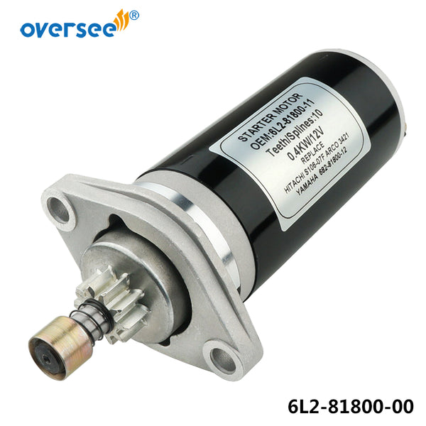 Oversee Marine 350-76010;350-76010-0M;3AA-76010;3421;6L2-81800-11 Starter Motor Replacement For Tohatsu 8 9.8 15 18HP 2 Stroke Outboard Engine