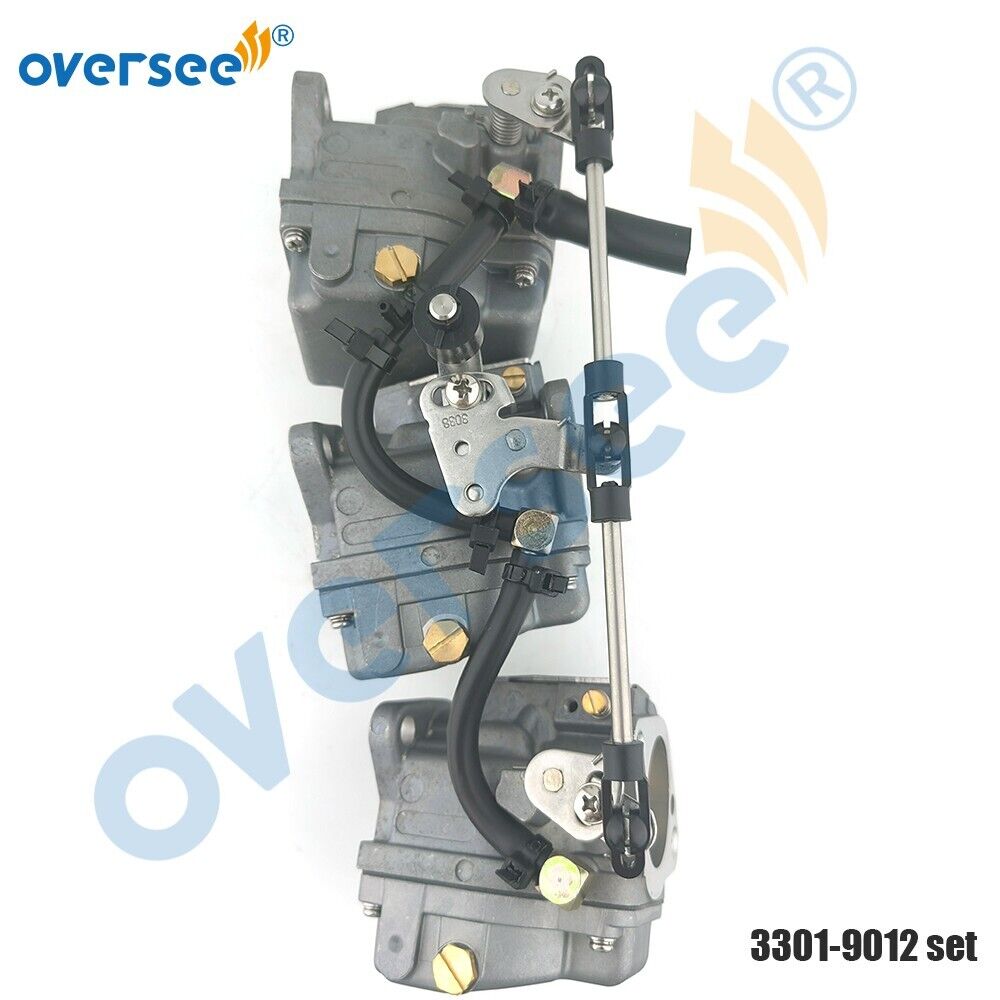 Oversee marine 3301-9012 CARBURETOR SET For MERCURY/MARINER 2T 3 CLY 70-75-80-90HP Outboard