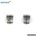 2PCS 0387376 VALVE ASSY Seat Housing Assy For OMC Sterndrive Johnson Evinrude 70hp