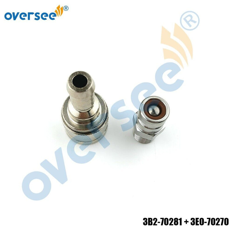 Conector de combustible 3B2-70281 + enchufe de tanque 3E0-70270 para fueraborda Tohatsu Nissan Suzuki