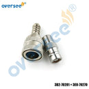 3B2-70281 Fuel Connector +Tank Plug 3E0-70270 For Tohatsu Nissan Suzuki Outboard