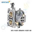 Topreal 6F5-14301-00 6F6-14301-00-00 Conjunto de carburador para Yamaha 40HP J fueraborda de 2 tiempos