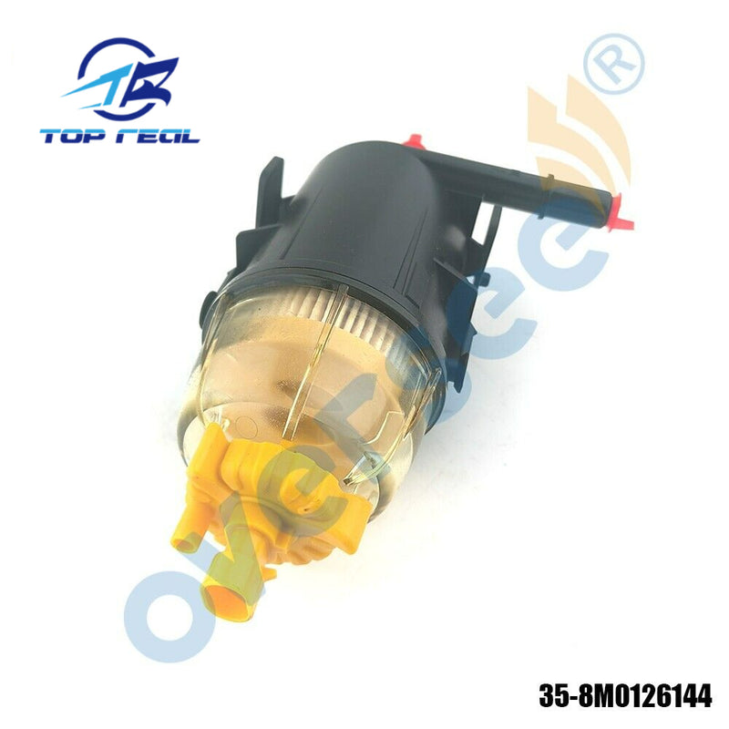 Topreal 35-8M0126144 Separador de filtro de combustible para fueraborda Mercury 175-300 V6 V8 450HP V8