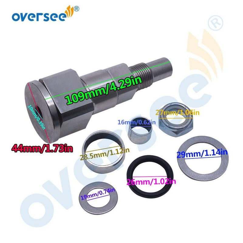 Oversee Marine 22-88847A 866718A01 98230A1 Gimbal Steering Shaft Pin Seal Bushing Nut Kit Replacement For Mercury Mercruiser Alpha Bravo Inboard Engine | oversee marine