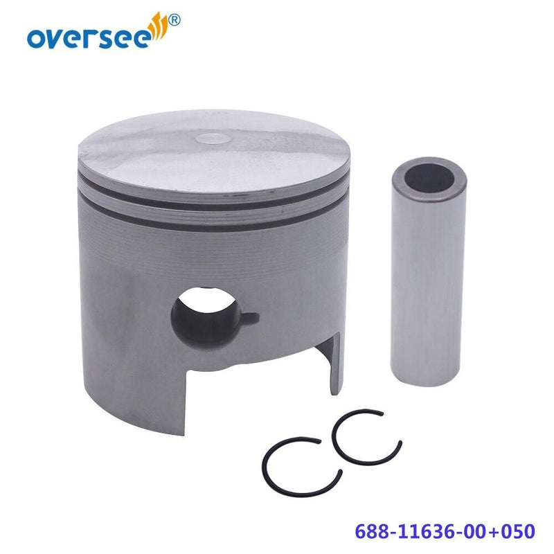 688-11636 Piston Kit 688-11605 Piston Ring +050 For Yamaha Outboard Motor 2T 75HP 85HP 90HP Parsun T85 Oversize 050 | oversee marine