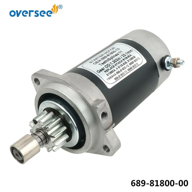 689-81800 Outboard Motor Starter For YAMAHA Outboard 25HP 30HP 689-81800-13 Or 689-81800-12 61T 61N 695 69S 61N-81800 Oversee Marine Store