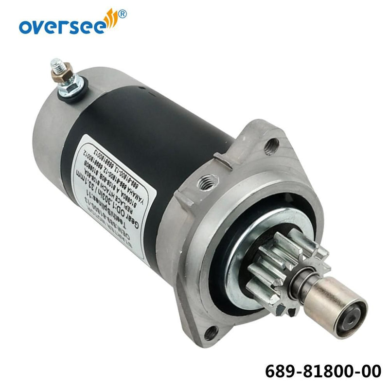 689-81800 Outboard Motor Starter For YAMAHA Outboard 25HP 30HP 689-81800-13 Or 689-81800-12 61T 61N 695 69S 61N-81800 Oversee Marine Store