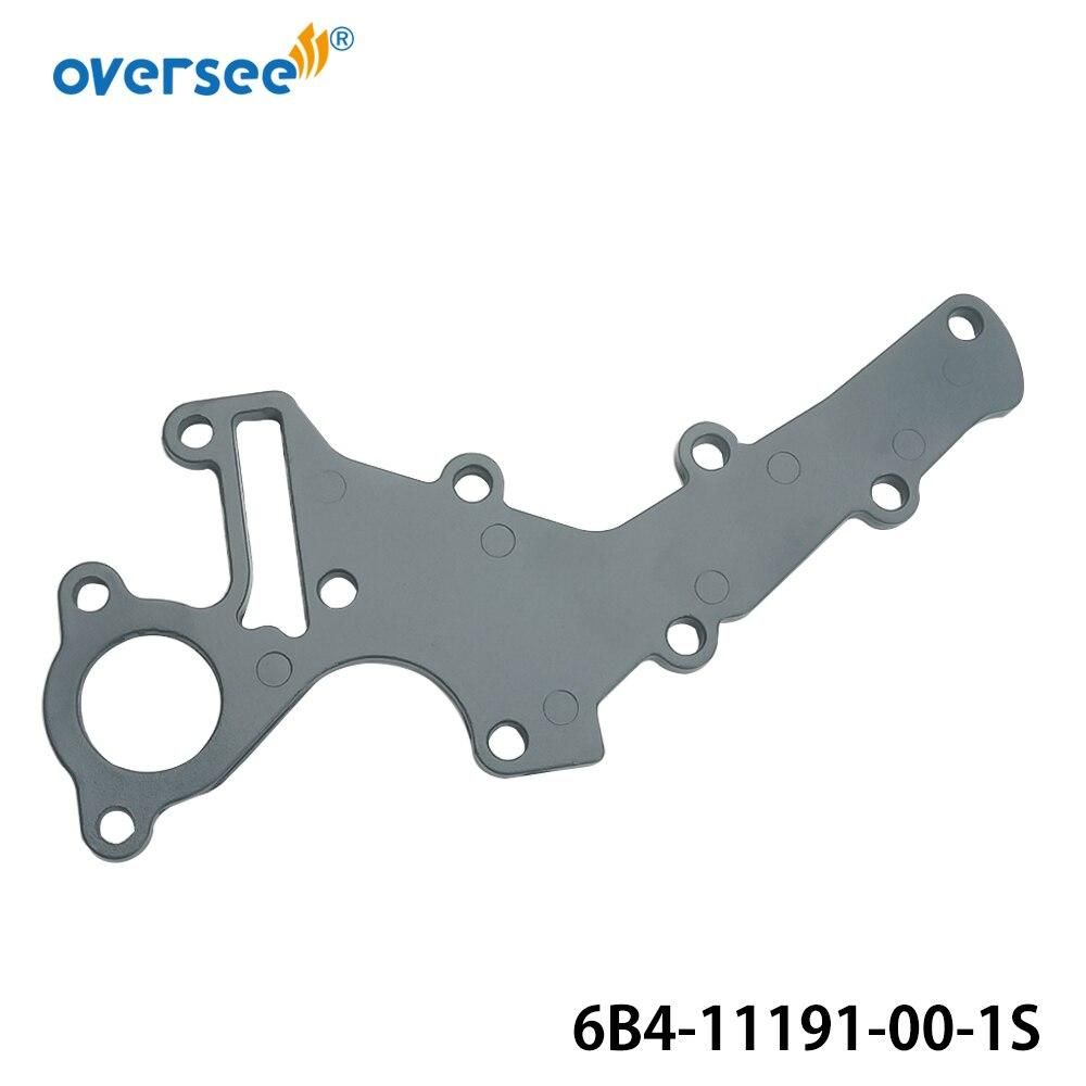 6B4-11191 Cover Cylinder Head For Yamaha Outboard Motor 2T 9.9HP 15HP And Gasket 6B4-11193-A1;6B4-11191-00-1S Oversee Marine Store