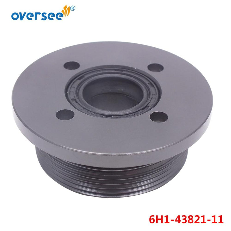 6H1-43821 End Cap with Seals For Yamaha Outboard Motor Tilt Trim 2T 4T 60 70 75 85 90HP 6H1-43821-11 | oversee marine