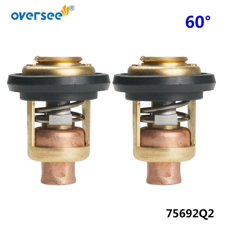 75692 Thermostat & Seal For Mercury Mariner Outboard Motor 75692Q2 60C/143F Sierra 18-3553 5HP to 50HP | oversee marine
