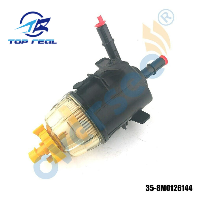 Topreal 35-8M0126144 Separador de filtro de combustible para fueraborda Mercury 175-300 V6 V8 450HP V8