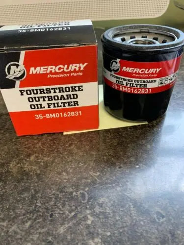 Oil Filter Mercury Marine 35-8M0162831 Oil Filter Assy 4 Stroke Top Real