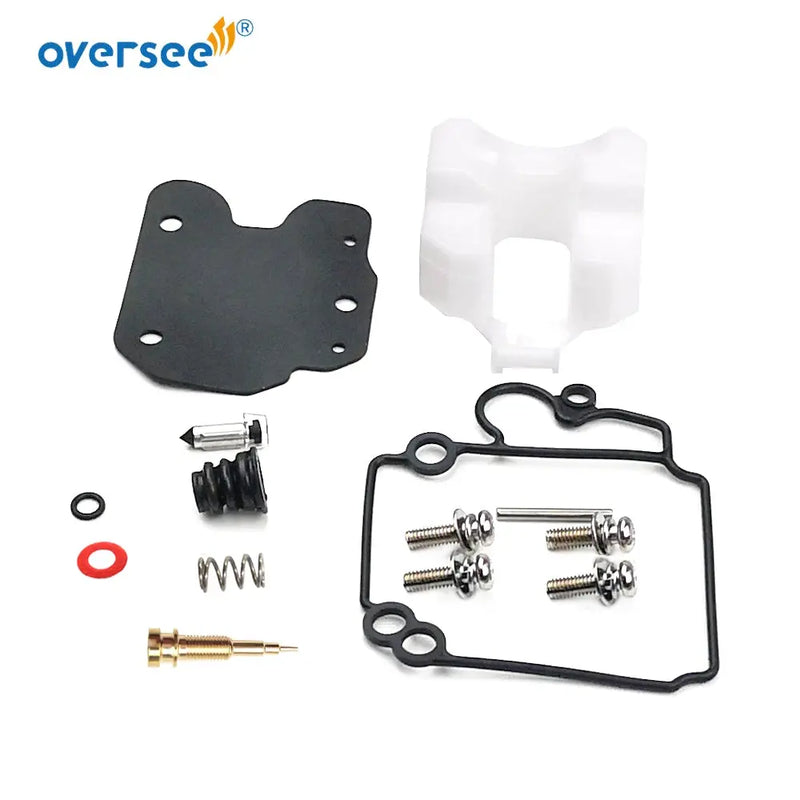 Oversee Marine 62Y-W0093-10; 62Y-W0093-11 Carburetor Repair Kit Replacement For Yamaha 50HP 4 Stroke Outboard Engine Top Real