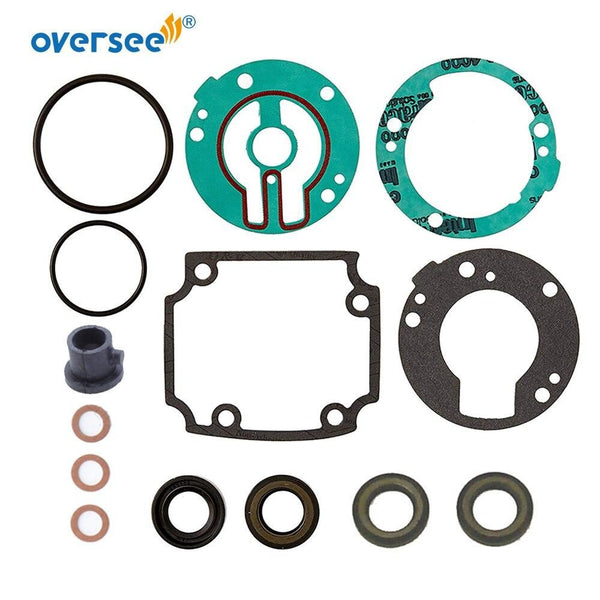 Oversee Marine 689-W0001; 689-W0001-23 Gear Box Gasket Kit Replacement For Yamaha 25HP 30HP 2 Stroke Outboard Engine Top Real