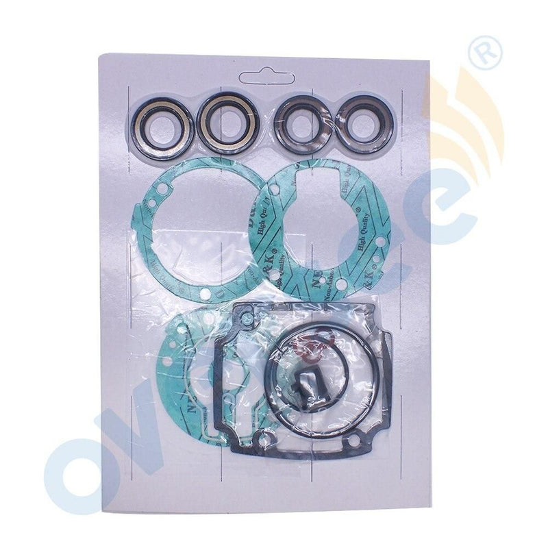 Oversee Marine 689-W0001; 689-W0001-23 Gear Box Gasket Kit Replacement For Yamaha 25HP 30HP 2 Stroke Outboard Engine Top Real