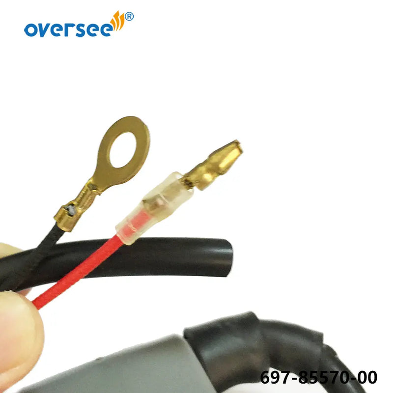 Oversee Marine 697-85570-00; 697-85570-10  Ignition Coil Replacement For Yamaha 48HP 55HP 2 Stroke Old Type Motor Outboard Engine Top Real