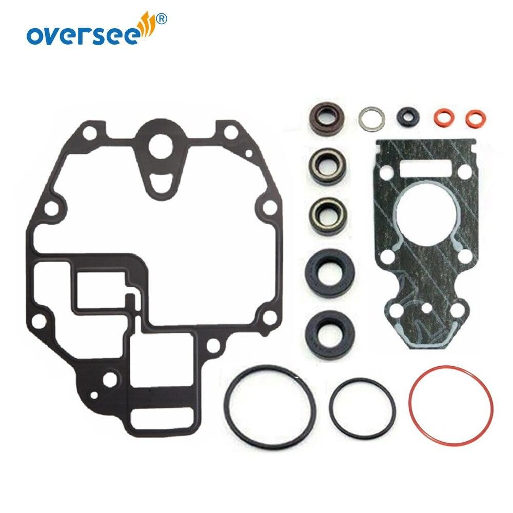 Oversee Marine 69G-W0001; 69G-W0001-20; 18-0025 Gear Box Gasket Kit Replacement For Yamaha 8HP 9.9HP 4 Stroke Outboard Engine Top Real