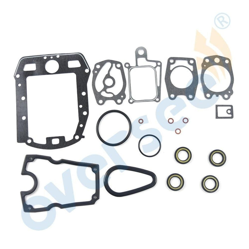 Oversee Marine 6A0-W0001; 6A0-W0001-22; 6A0-W0001-21 Upper Casing and Lower Casking Gasket Kit Replacement For Yamaha 2HP 2 Stroke Outboard Engine Top Real