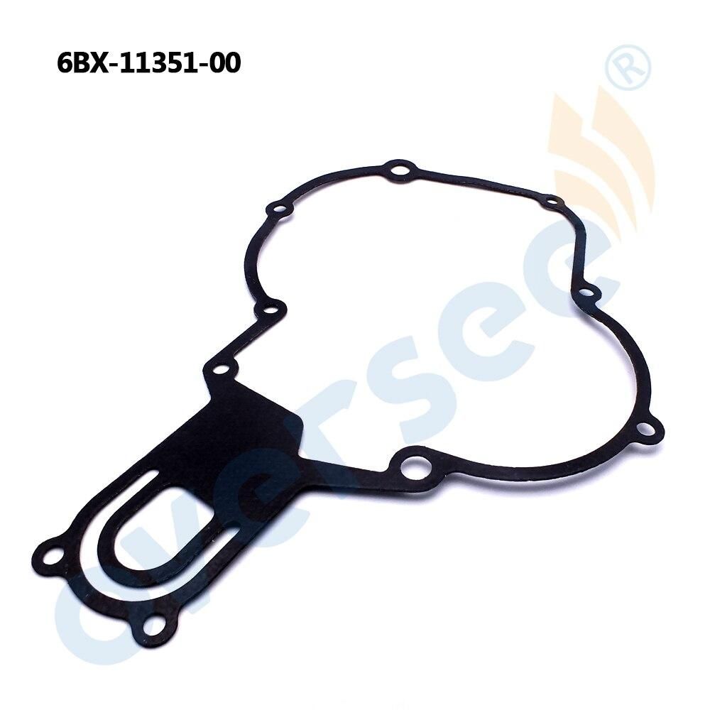 Oversee Marine 6BX-11351-00 Cylinder Gasket Replacement For Yamaha 4HP 6HP 2 Stroke Outboard Engine Top Real
