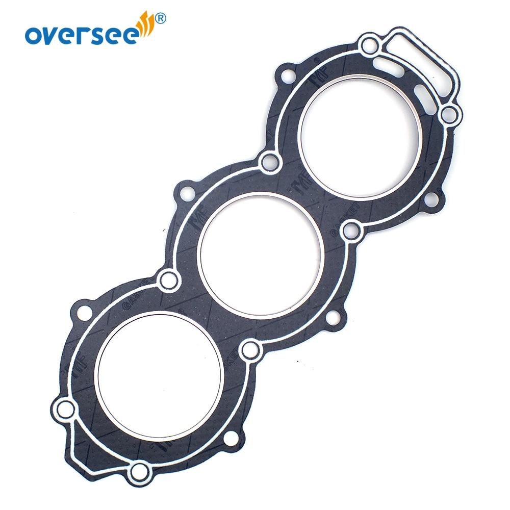Oversee Marine 6H3-11181; 6H3-11181-01; 6H3-11181-00 Cylinder Head Gasket Replacement For Yamaha Parsun Hidea Seapro 60HP 70HP 2 Stroke Outboard Engine Top Real