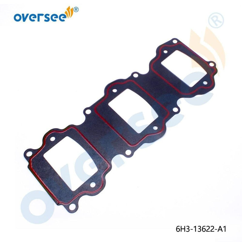 Oversee Marine 6H3-13622;6H3-13622-A1 Intake Manifold Gasket Replacement For Yamaha 3-Cyl 60HP 70HP 2 Stroke Outboard Engine Top Real