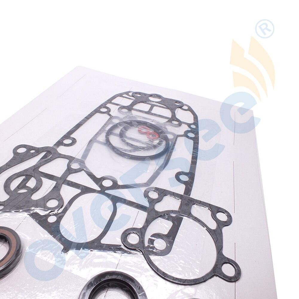 Oversee Marine 6J8-W0001; 18-2789; 6J8-W0001-21; 6J8-W0001-C2; 6J8-W0001-C1 Gear Box Repair Gasket Kit Replacement For Yamaha 25HP 30HP 2 Stroke Outboard Engine Top Real