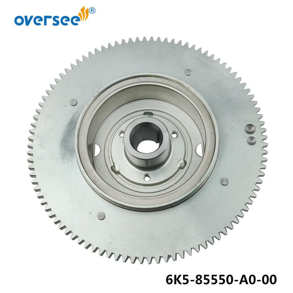 Oversee Marine 6K5-85550-A0-00 Flywheel Rotor Replacement For Yamaha 60HP 70HP 2 Stroke Outboard Engine Top Real
