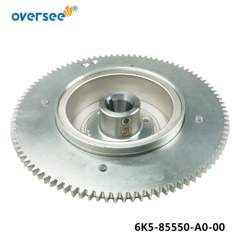 Oversee Marine 6K5-85550-A0-00 Flywheel Rotor Replacement For Yamaha 60HP 70HP 2 Stroke Outboard Engine Top Real